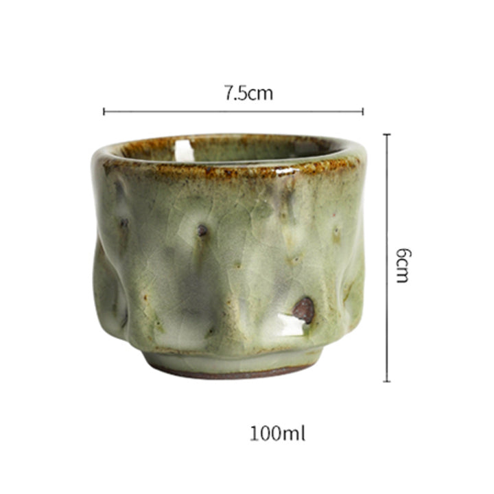 Buddha Stones hechas a mano, textura de hielo agrietada Simple, taza de té de cerámica china Jianzhan, taza de té de Kung Fu
