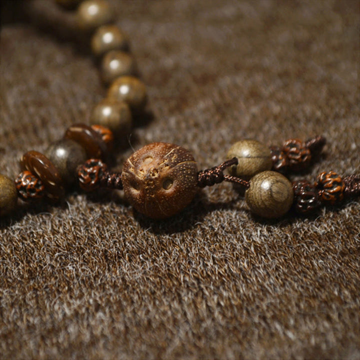 Pulsera Mala con dije de protección de sándalo tibetano - image 4