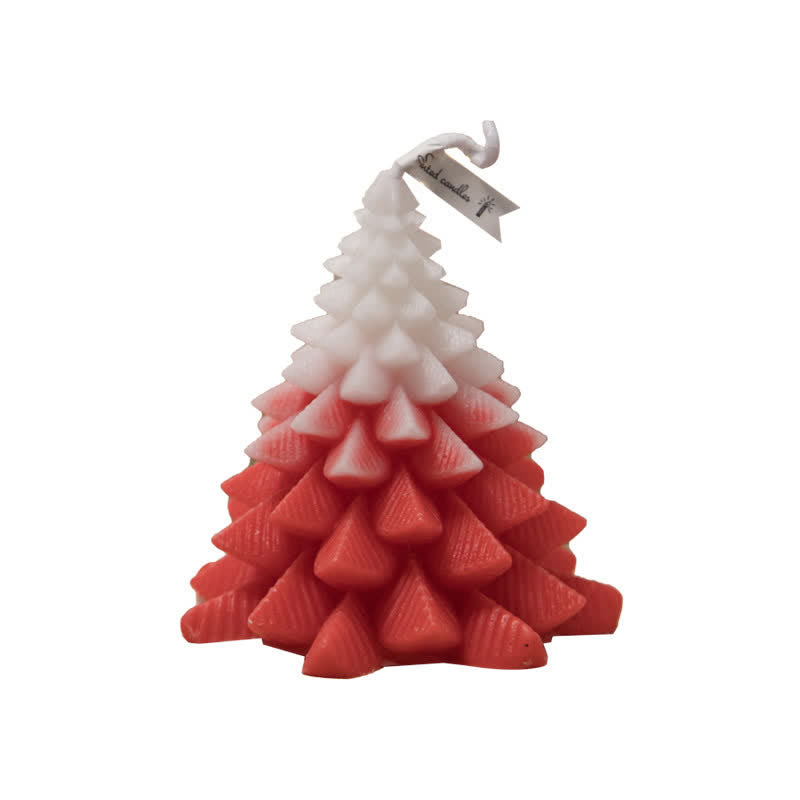 Regalo de vela de cera de soja perfumado árbol de Navidad para amigos de la familia