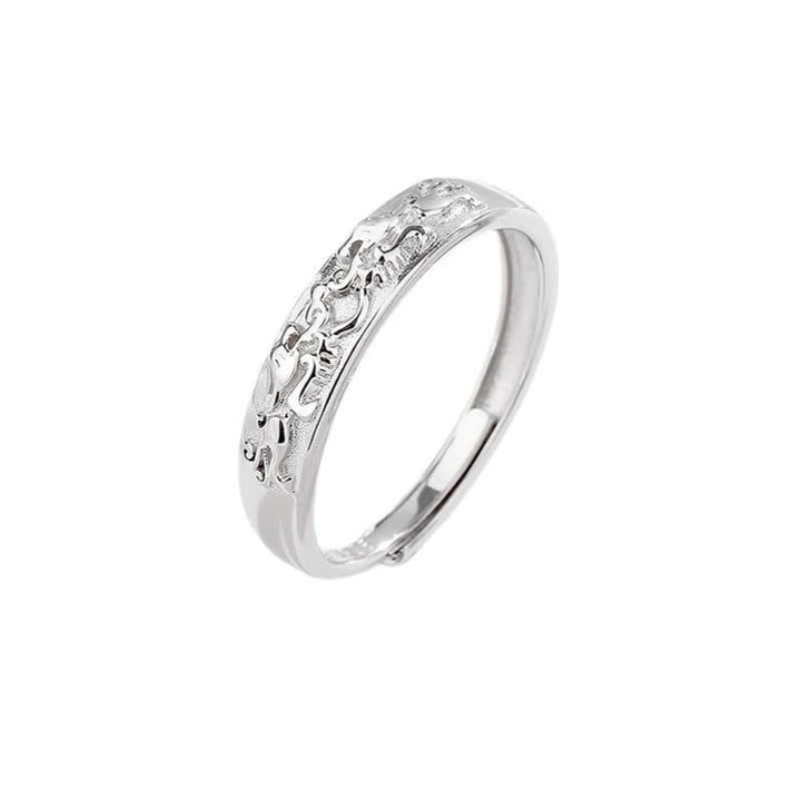Anillo de pareja ajustable PiXiu Balance de plata de ley 925 con Buddha Stones - Hombres - image 5