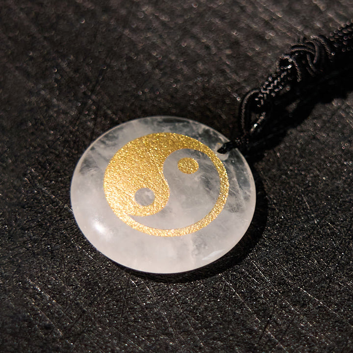 Buddha Stones, varios cristales, amatista, ojo de tigre, Aventurina verde, Yin Yang, collar espiritual, colgante