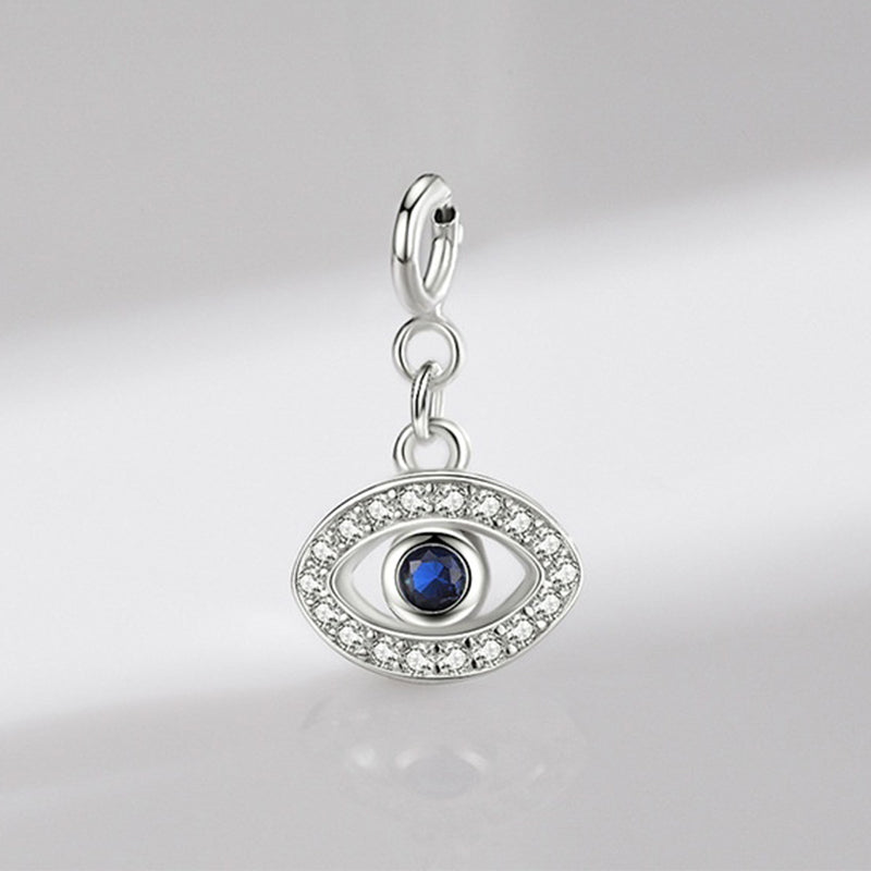 Colgante de plata de ley 925 con símbolo de Hamsa de mal de ojo, cadena de suerte y prosperidad - image 5