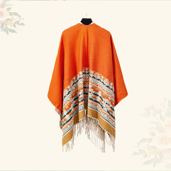 Mantón tibetano de Buddha Stones, geometría colorida, bufanda de viaje acogedora para invierno