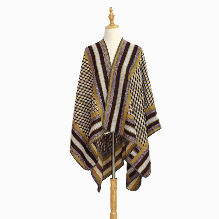 Mantón tibetano de Buddha Stones , patrón clásico, bufanda de viaje cálida y acogedora para invierno