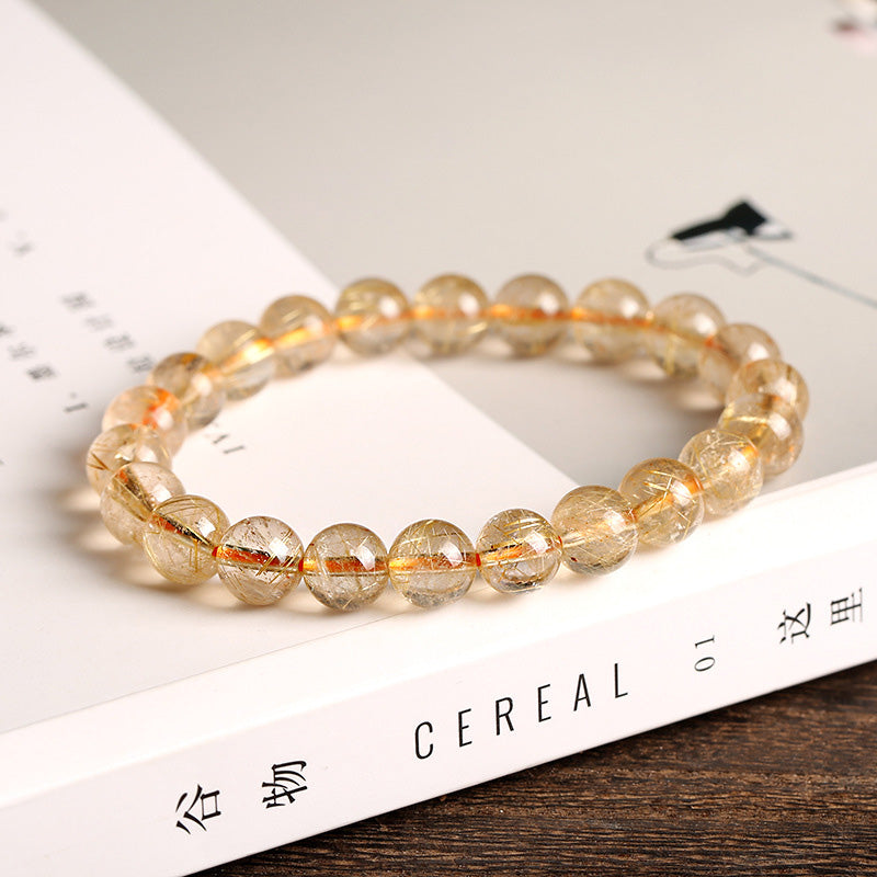 Pulsera de protección de bendición de citrino natural de Buddha Stones