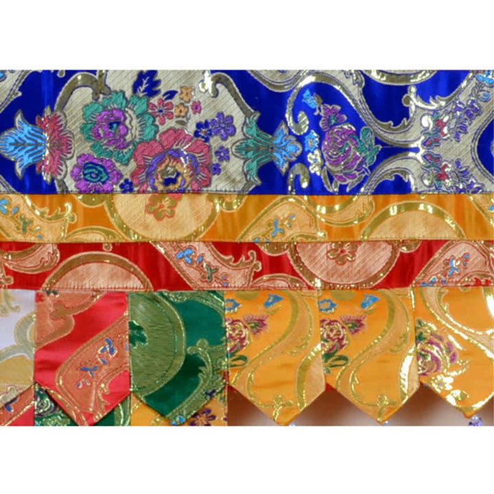 Cortina colgante tibetana de cinco colores, cortina de meditación curativa para altar de oración