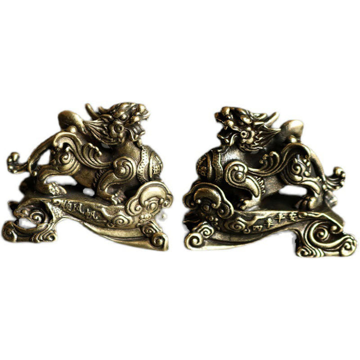Buddha Stones hechas a mano FengShui PiXiu cobre riqueza suerte decoración