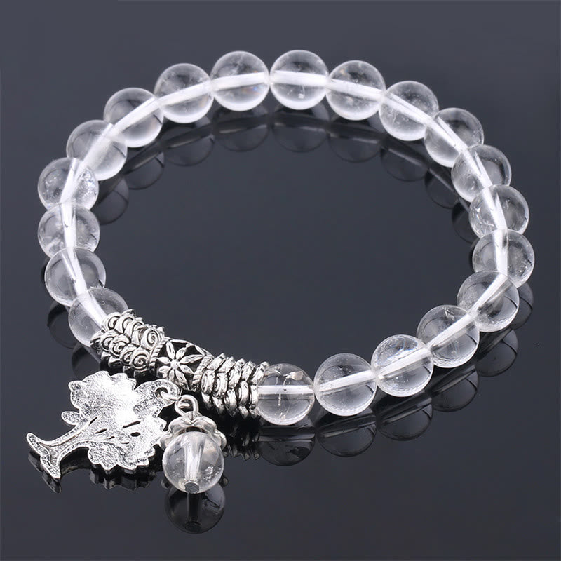 Pulsera elástica con amuleto de la suerte, árbol de la vida, Buddha Stones