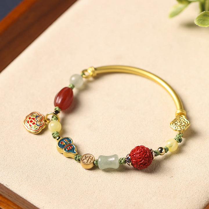 Pulsera tibetana de la suerte de la felicidad de la fortuna de las nubes auspiciosas