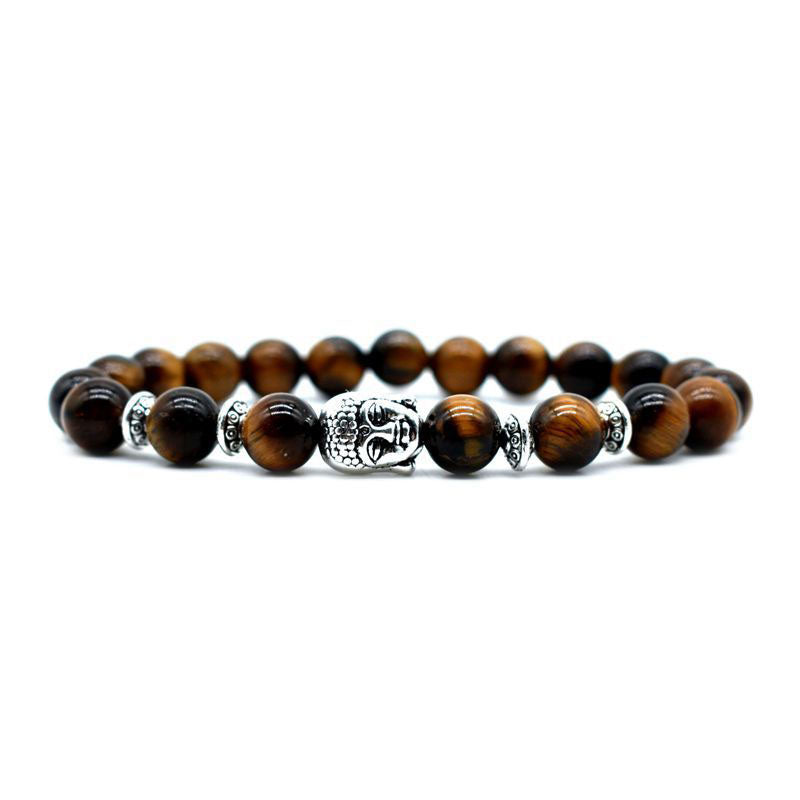 Pulsera curativa de amor con amatista y Buddha Stones