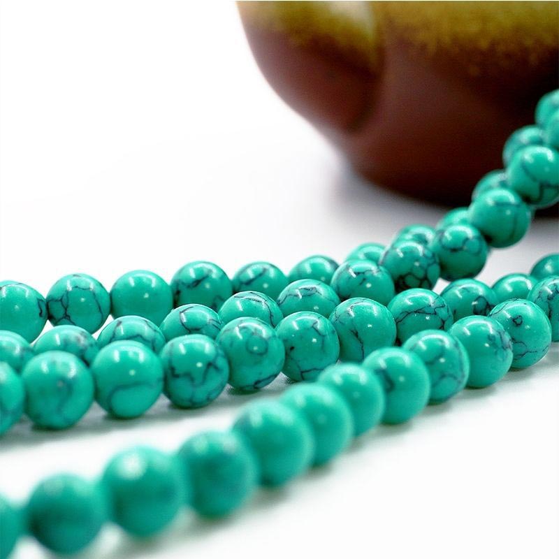 Collar de purificación de turquesa tibetana con Buddha Stones Mala