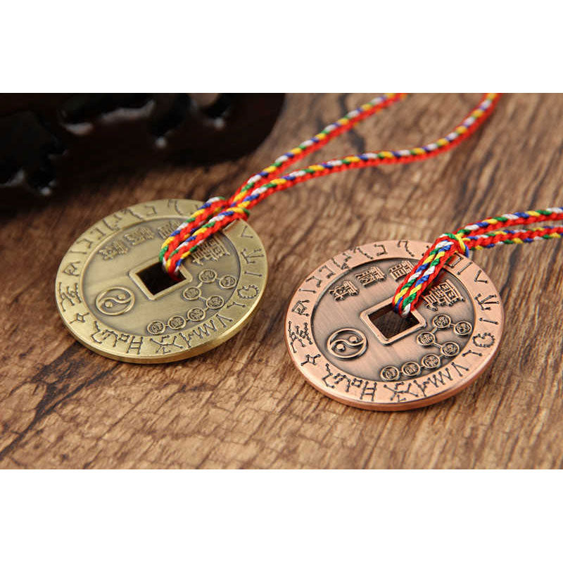 Buddha Stones Taoísmo Yin Yang Símbolo Protección Colgante Decoración Amuleto