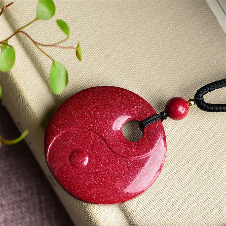 Buddha Stones, Buda sonriente, Yin Yang, calabaza del zodiaco chino, colgante de collar con bendición de cinabrio Natural - image 10