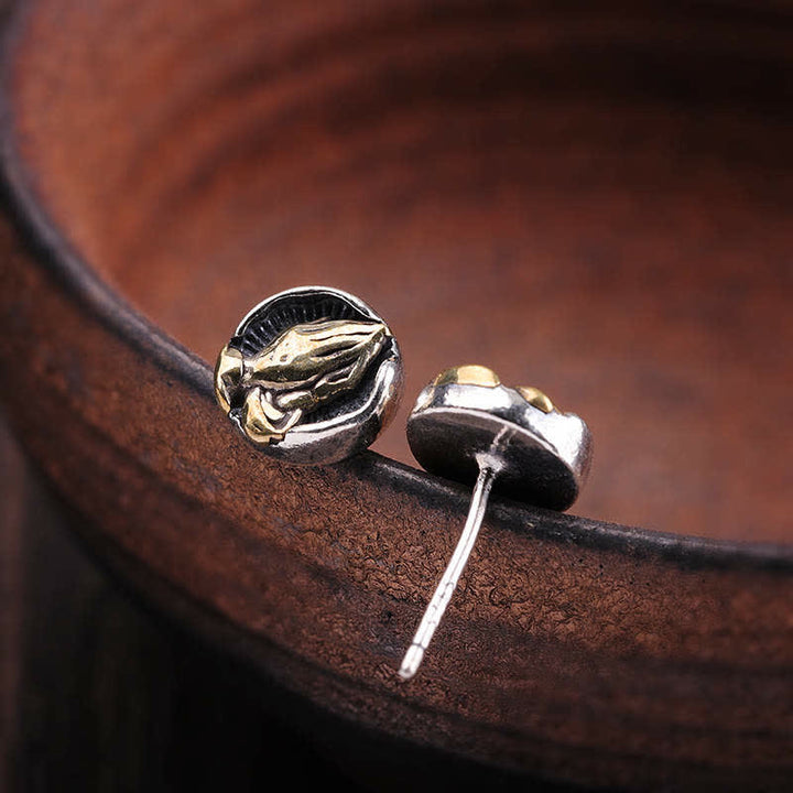 Pendientes de plata de ley 925 Namaste Igualdad - image 5