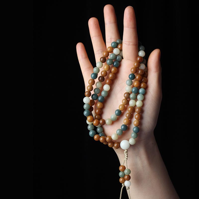 Pulsera de sabiduría de armonía de Mala de semillas de Bodhi de Buddha Stones