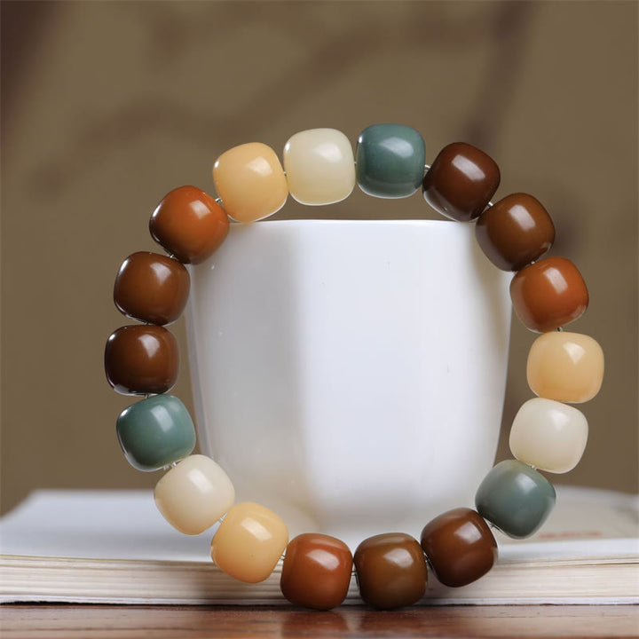Buddha Stones con semillas de Bodhi multicolor para mantener alejados a los malos espíritus
