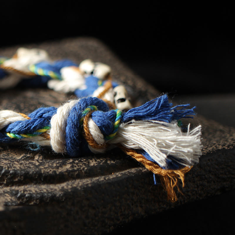 Pulsera de la suerte hecha a mano con cuentas de la diosa de la riqueza Zakiram tibetana con Buddha Stones