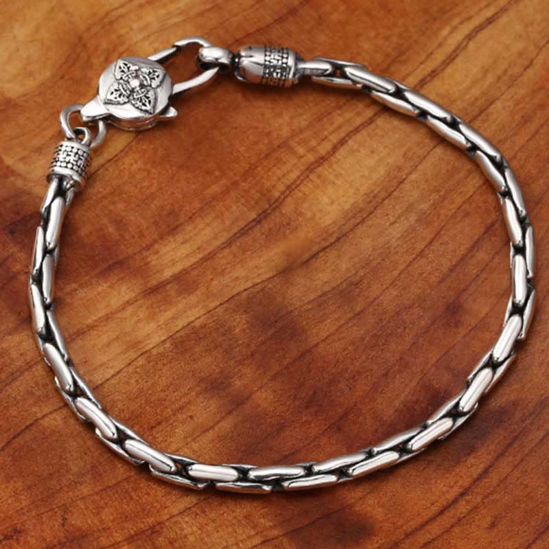 Pulsera de fuerza Buddha Stones de doble Dorje Om Mani Padme Hum de Buda con esvástica Vajra de piedras de Buda