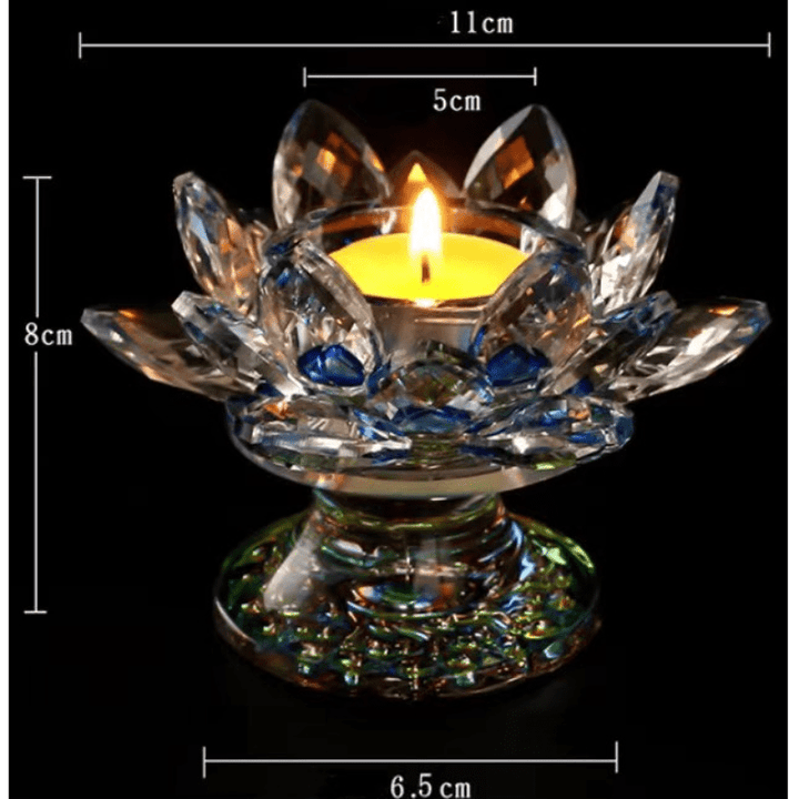 Adorno de candelabro de loto tibetano
