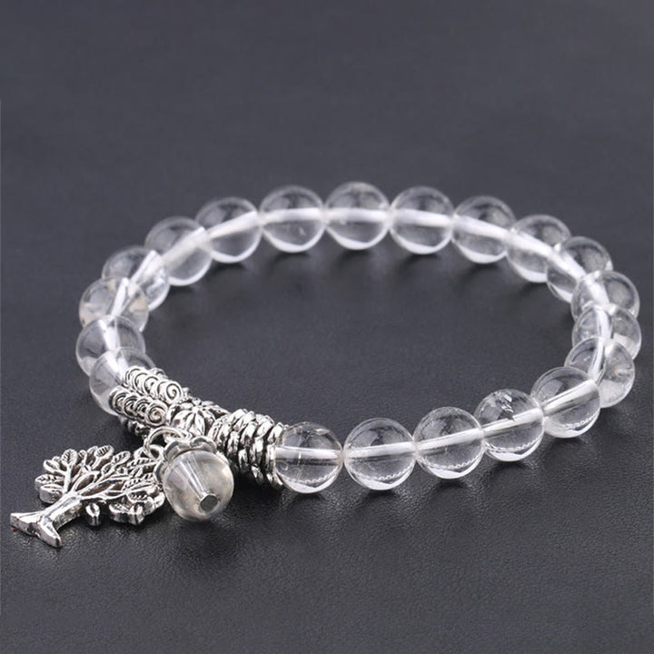 Pulsera elástica con amuleto de la suerte, árbol de la vida, Buddha Stones