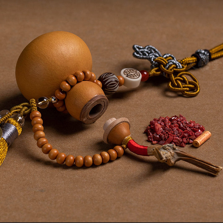 Buddha Stones, monedas Feng Shui, calabaza, nudo chino, monedas de la suerte, cinco emperadores, dinero, riqueza, decoración de borlas