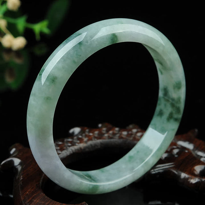 Brazalete de pulsera de prosperidad con bendición de la suerte de jade - 60-61mm - image 1