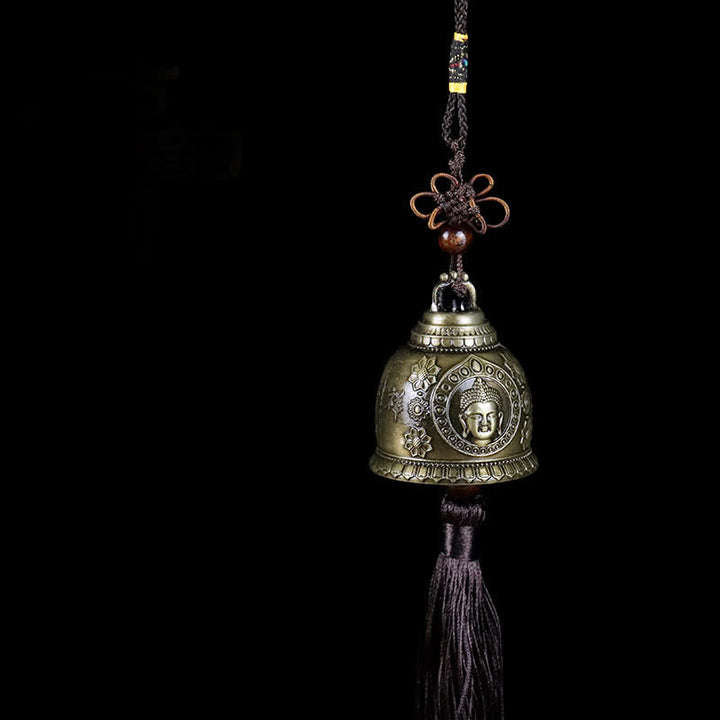 Feng Shui Buda Koi pez Fénix carillón de viento campana suerte decoración colgante de pared - Buda - image 0