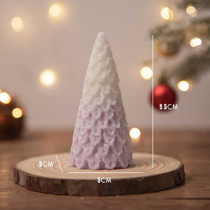 Regalo de vela de cera de soja perfumado árbol de Navidad para amigos de la familia
