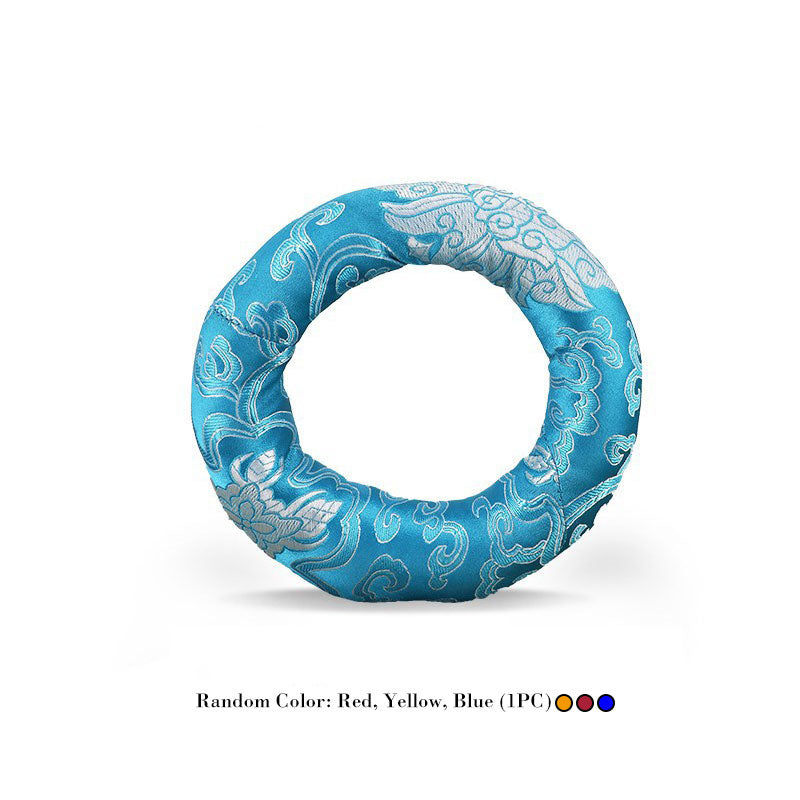 Buddha Stones Cojín decorativo artesanal con cuenco tibetano - image 10