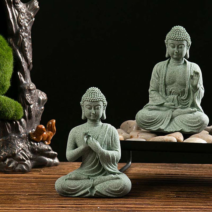 Estatua tibetana de meditación, contemplación, Buda, serenidad, compasión, decoración