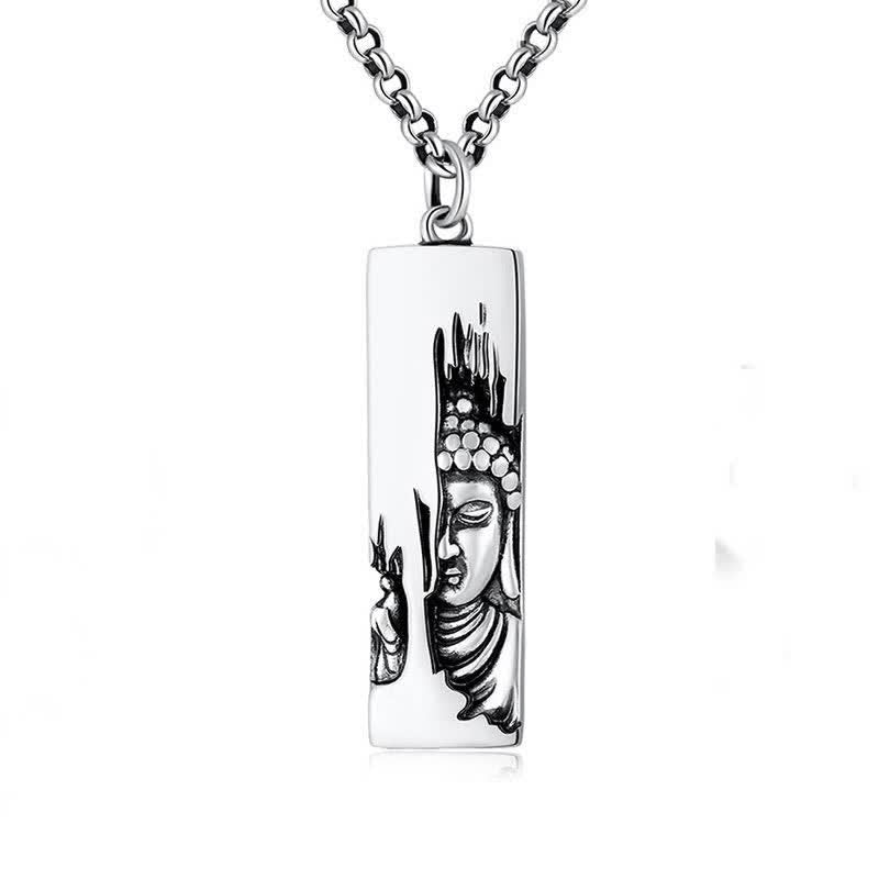 Collar con colgante de la suerte, amuleto de protección de la fuerza de Buda Tathagata, Buddha Stones - Buda + cadena de 60 cm - image 4