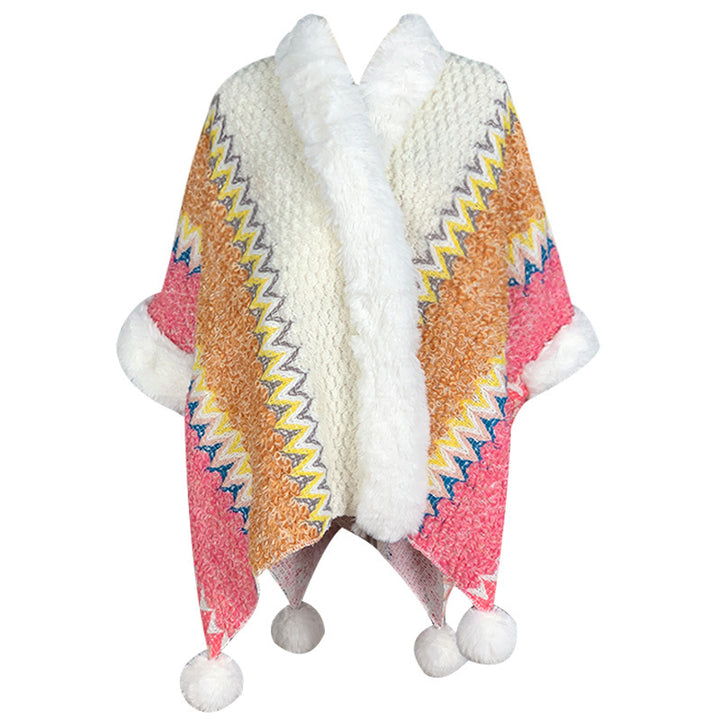 Mantón de rayas multicolor tibetano con Buddha Stones , bufanda de viaje acogedora para invierno