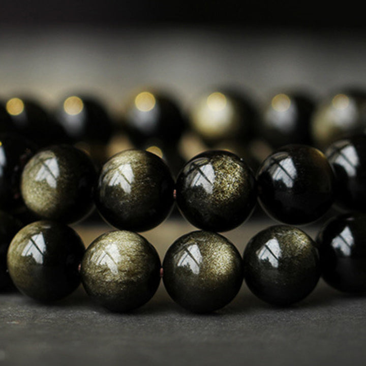 Pulsera de purificación de obsidiana de Buda natal del zodiaco chino de Buddha Stones