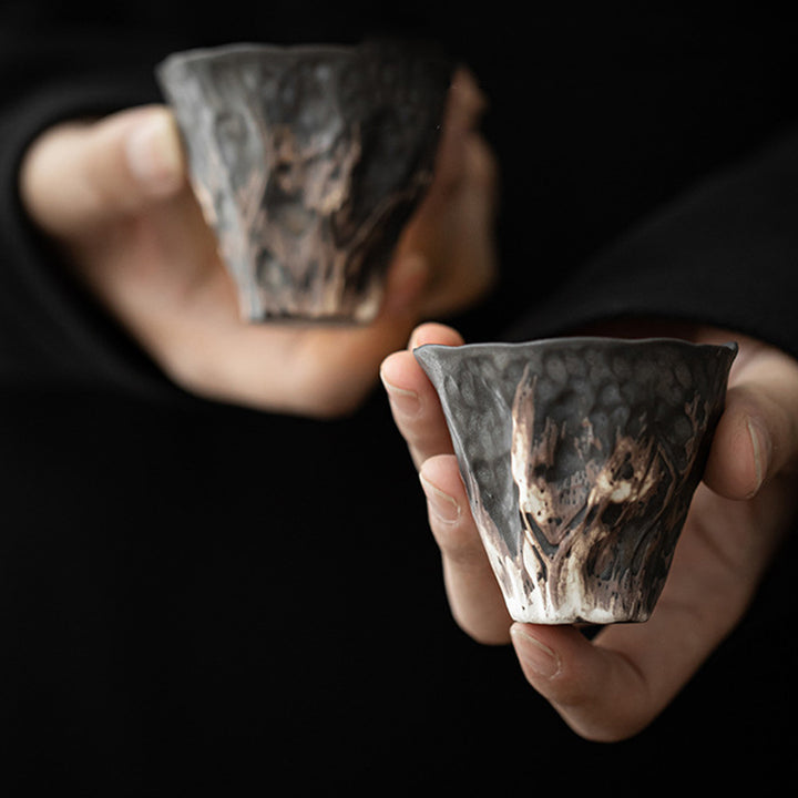 Taza de té de cerámica Zen con forma de flor de loto, Buddha Stones, taza de té de Kung Fu, 50ml
