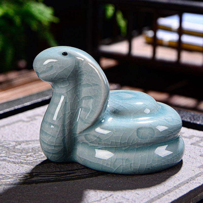 Buddha Stones zodiaco chino riqueza cerámica té mascota hogar estatuilla decoración