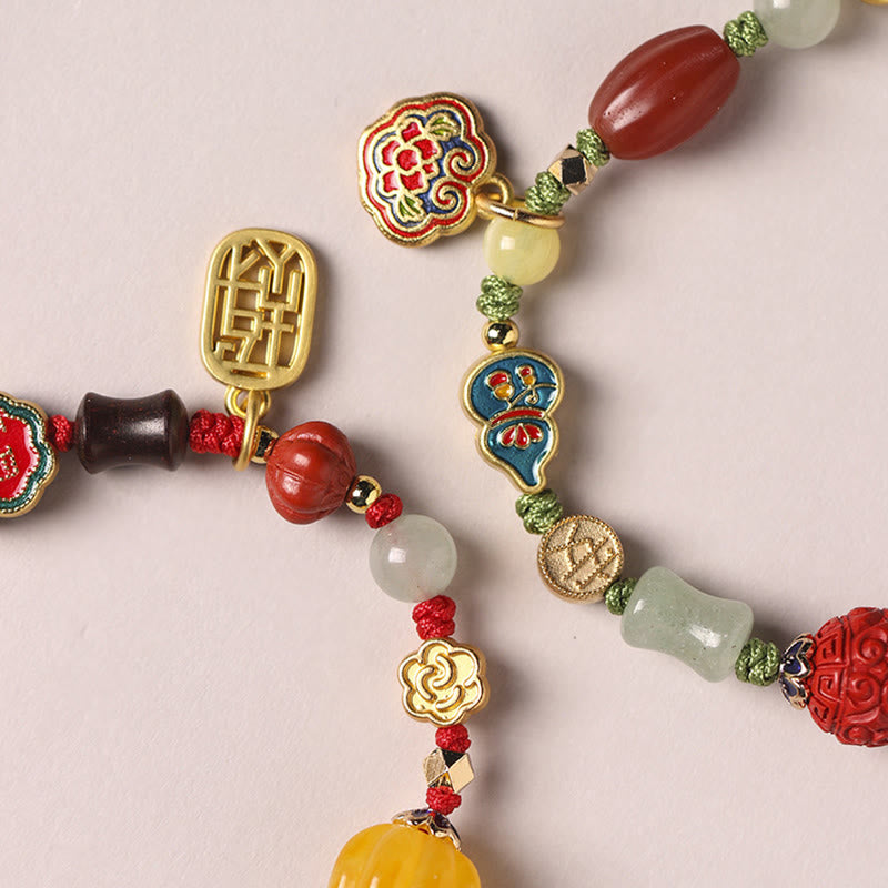Pulsera tibetana de la suerte de la felicidad de la fortuna de las nubes auspiciosas
