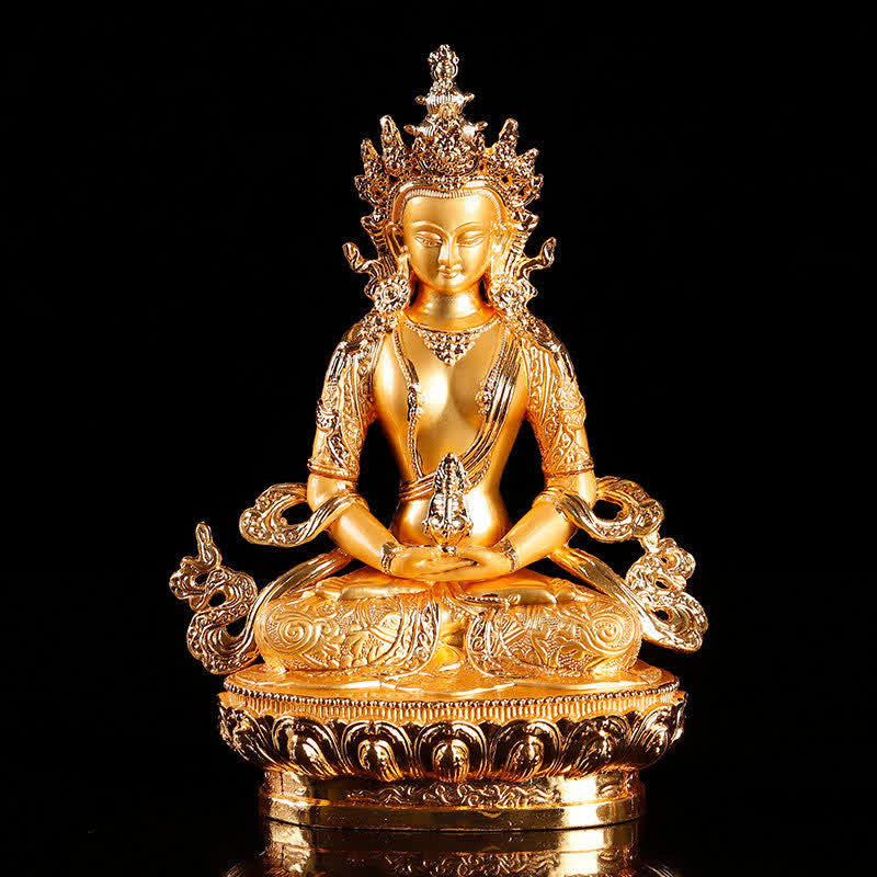 Figura de Buda de la longevidad, estatua de serenidad, decoración del hogar