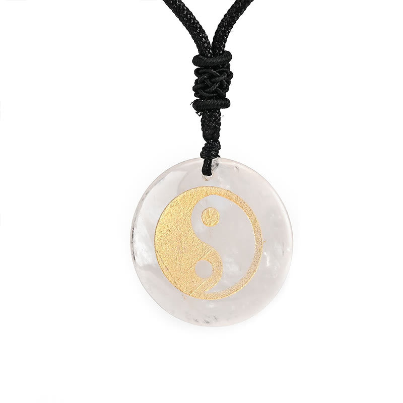 Buddha Stones, varios cristales, amatista, ojo de tigre, Aventurina verde, Yin Yang, collar espiritual, colgante