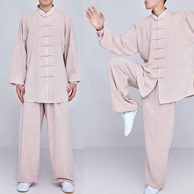 Conjunto de ropa unisex con bordado de Buddha Stones para meditación, oración zen, práctica espiritual de tai chi y qigong - image 13