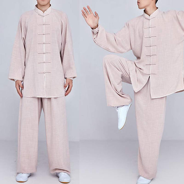 Conjunto de ropa unisex con bordado de Buddha Stones para meditación, oración zen, práctica espiritual de tai chi y qigong - image 13