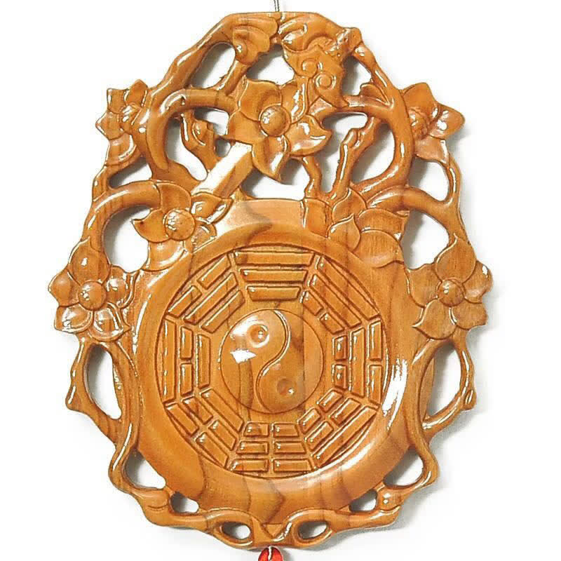 Mapa Feng Shui Bagua Madera de Durazno Mapa de Energía de Equilibrio Anudado Chino - image 4