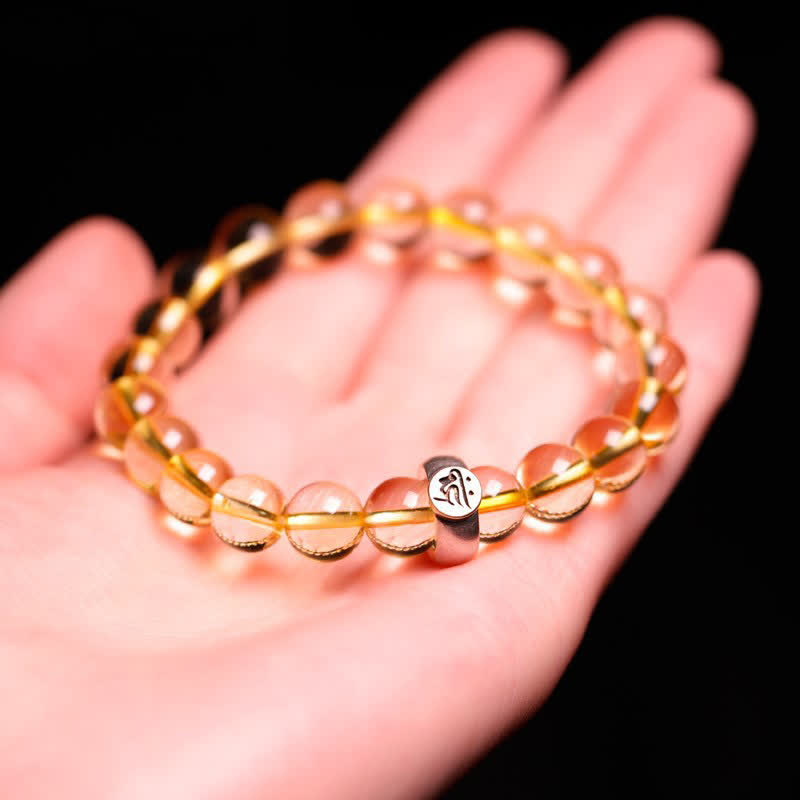 Pulsera de protección de citrino de Buda natal del zodíaco chino de plata de ley 925 - image 9