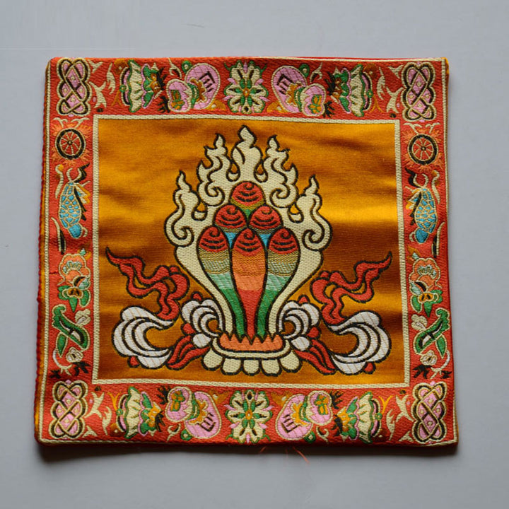 Buddha Stones Oración Alfombra De Altar Meditación Curativa Símbolos Propicios Vajra