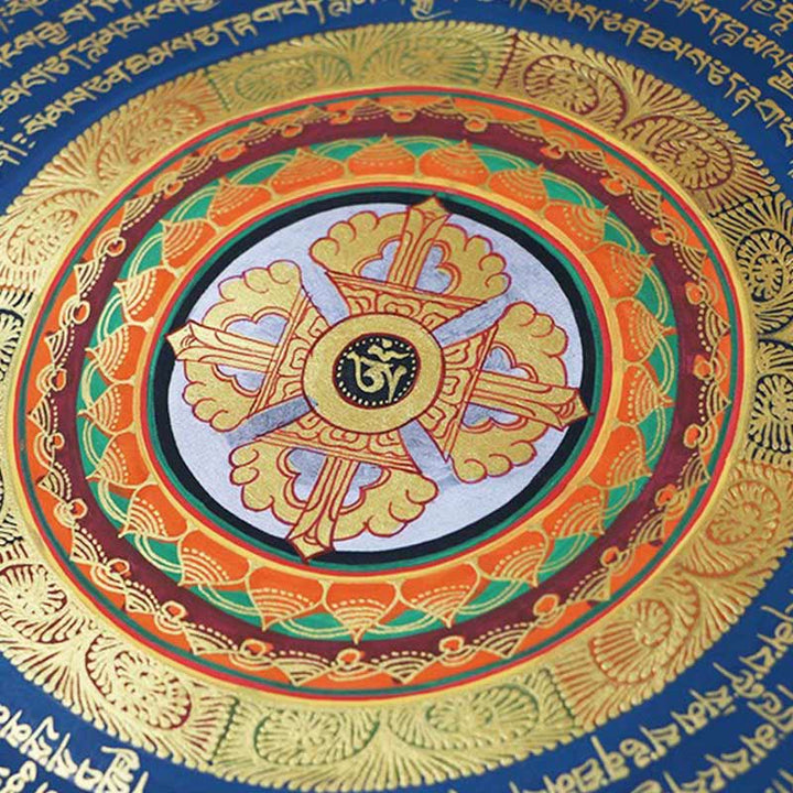 Caja ciega tibetana hecha a mano con pintura Thangka, bendición espiritual, patrón de Color aleatorio