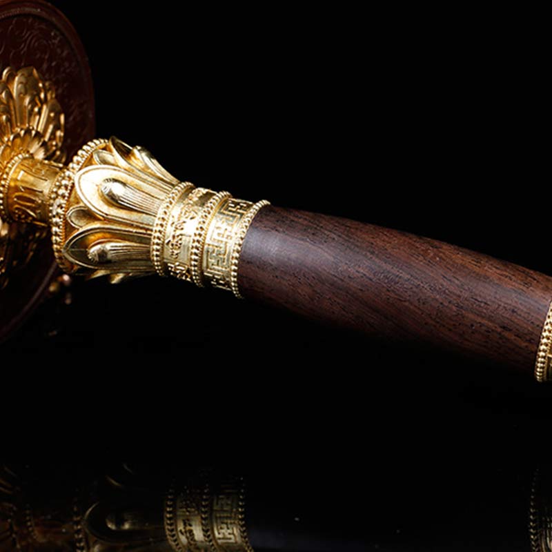 Rueda de oración tibetana Seis palabras verdaderas Decoración de equilibrio de cobre - image 7