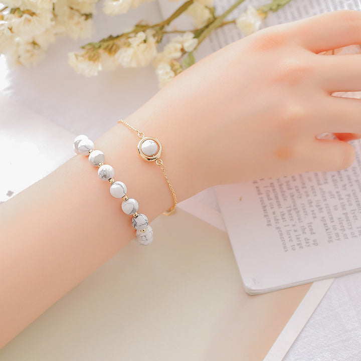 Pulsera Positiva de Cristal de Cuarzo Fresa con Piedra Solar de Buddha Stones