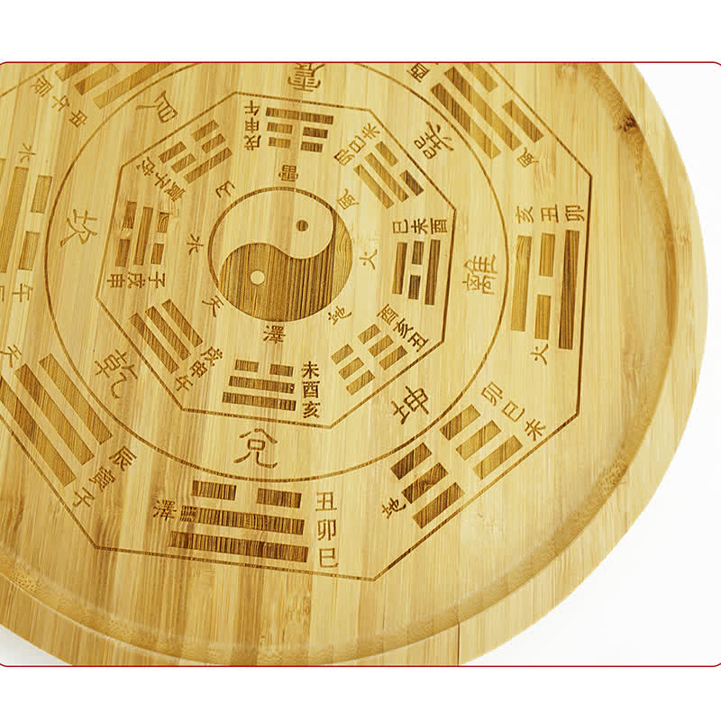 Mapa de Bagua de Bambú Feng Shui Mapa de Energía de Armonía