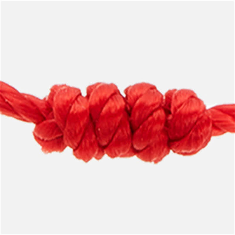 Buddha Stones 4 piezas pulsera de protección de hilo rojo de siete nudos contra el mal de ojo
