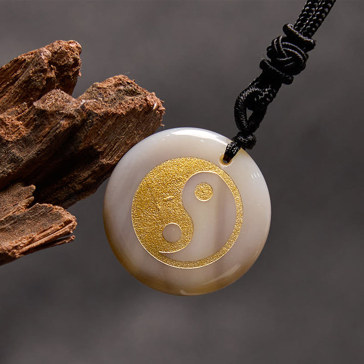 Buddha Stones, varios cristales, amatista, ojo de tigre, Aventurina verde, Yin Yang, collar espiritual, colgante