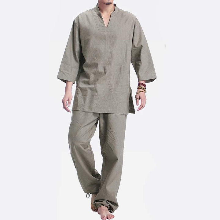 Conjunto de ropa de yoga para hombre con Buddha Stones, meditación, oración, práctica espiritual zen - image 1